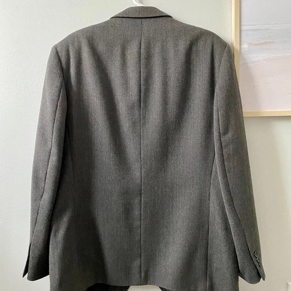 Men's'  Gray Britches Wool Sport Coat/Blazer - 42R/107 - Picture 7 of 15